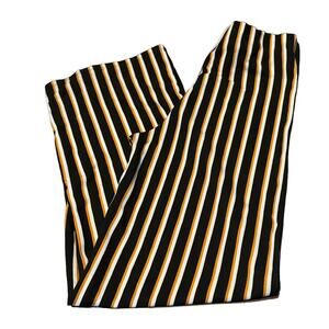 Park Avenue Black Gold White Stripe Pants‎ Small/Medium (?) Check Measurements